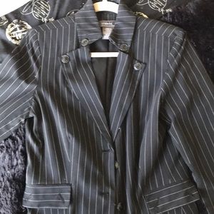 Tailored Pinstripe Blazer